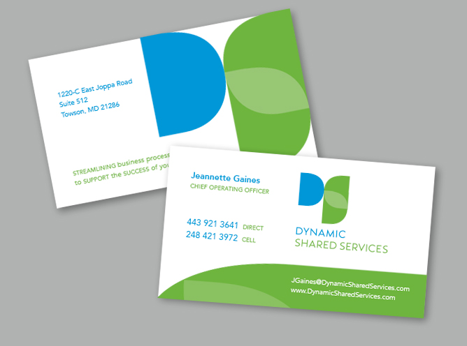 Dynamic Shared Services business card