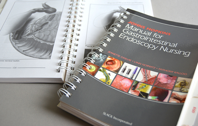 Endoscopic Nursing Text - design and illustration