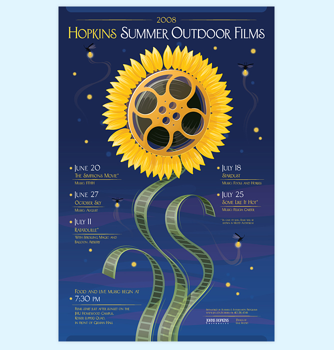 Johns Hopkins Summer Outdoor Films Poster