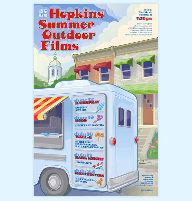 Johns Hopkins Summer Outdoor Films Poster