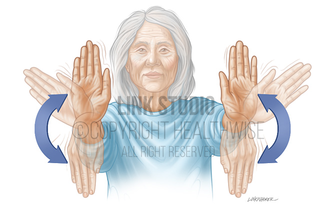 Hand exercises illustration