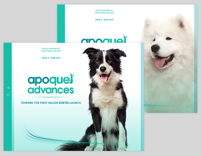 Apoquel Advances newsletter covers