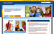 Johns Hopkins Cystic Fibrosis website home page