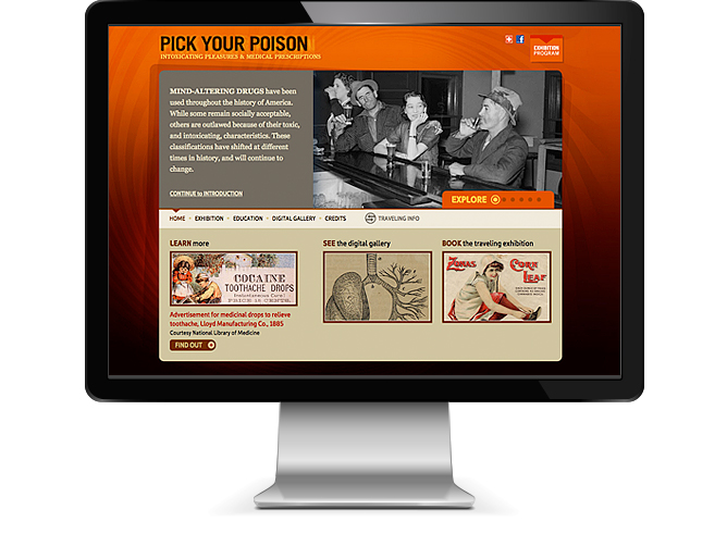 Pick Your Poison website home page