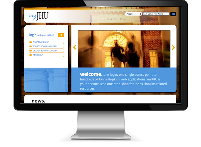myJHU portal website