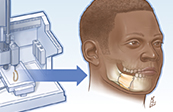 3D Bioprinting medical illustration